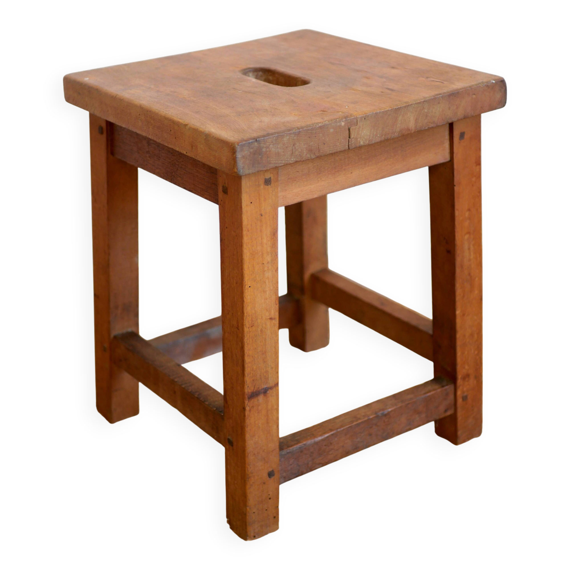 Tabouret de ferme en bois