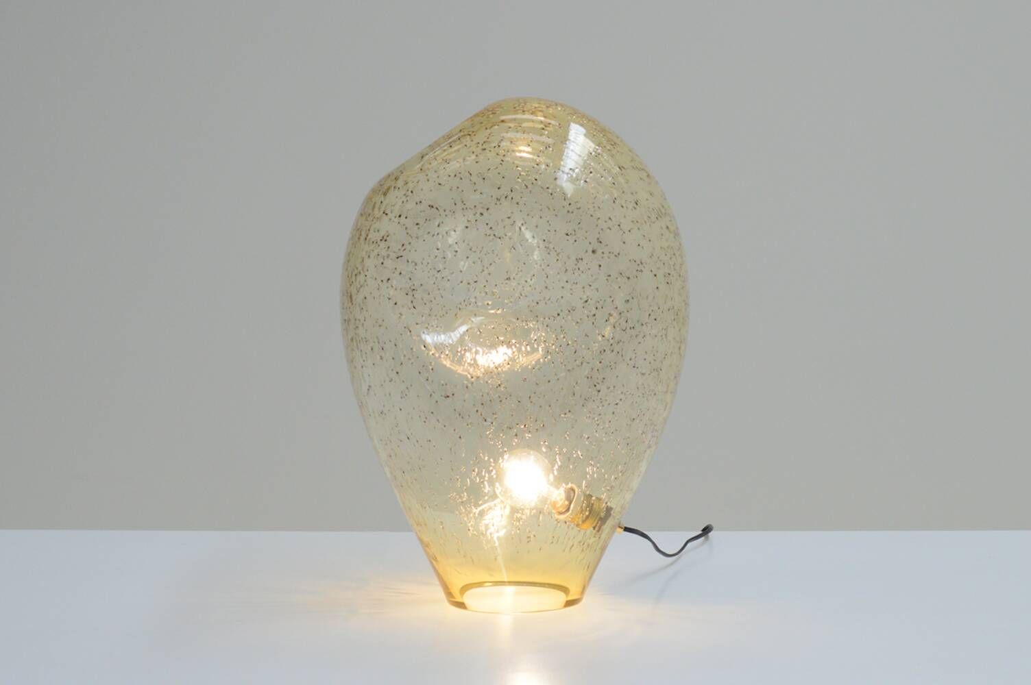 Large Murano glass free-form table lamp from La Murrina, Italy 70s.