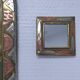 Three metal mirrors brass copper silver metal 80s