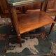 Servant table served back of sofa console end of sofa walnut marble green Louis XVI