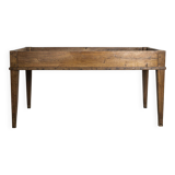 Old wooden farmhouse table