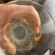 Vase verre soufflé XIXème siècle