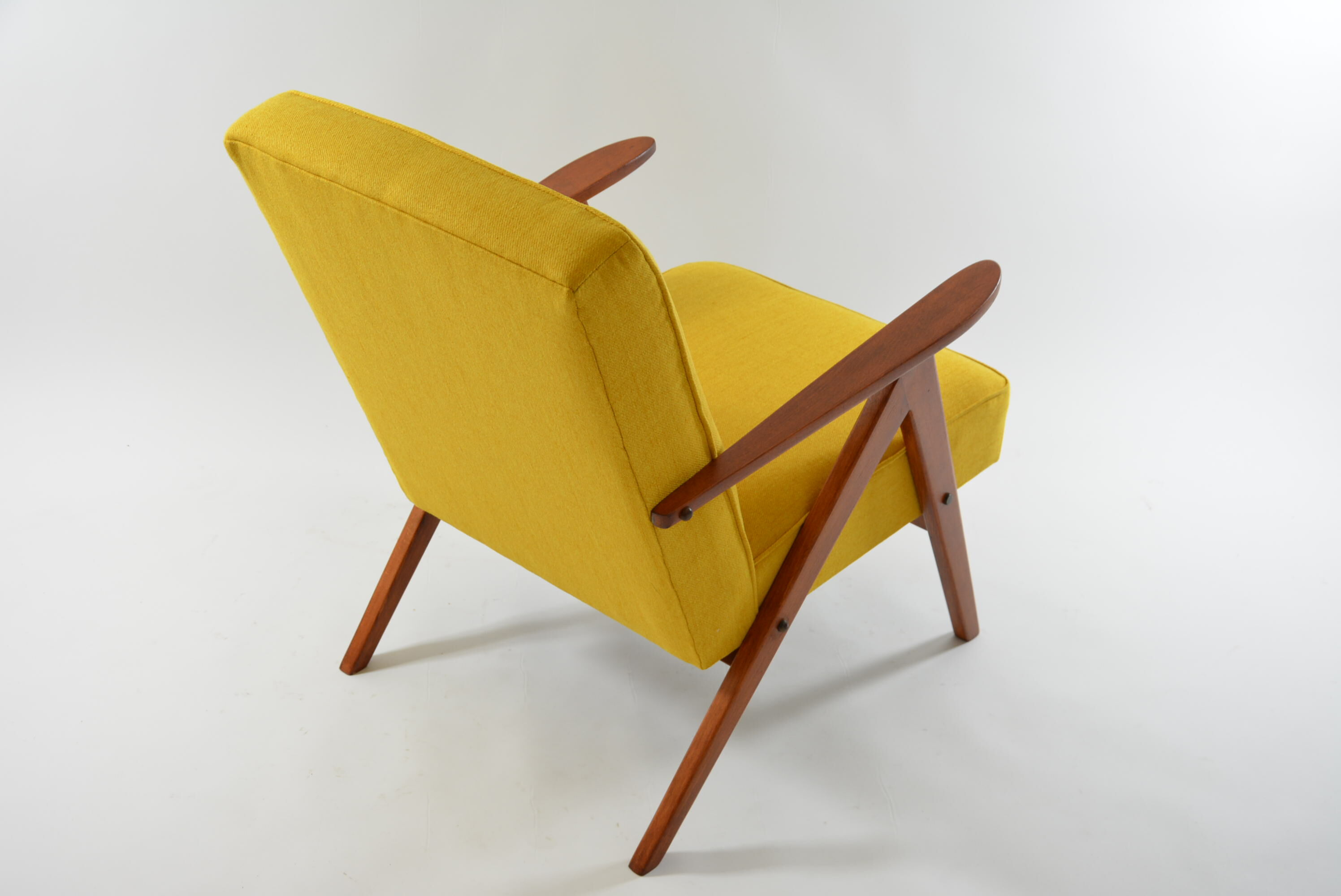 Yellow KOMPAS armchair top back