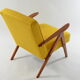 Fauteuil kompas jaune dossier haut