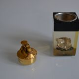 1970 Table lighter with pearl oyster in resin inclusion