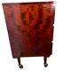 Vintage wooden wardrobe / small wardrobe on wheels