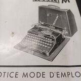 Old erika model m typewriter + instructions + box