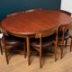 G plan fresco dining table & 6 chairs by victor wilkins 1960