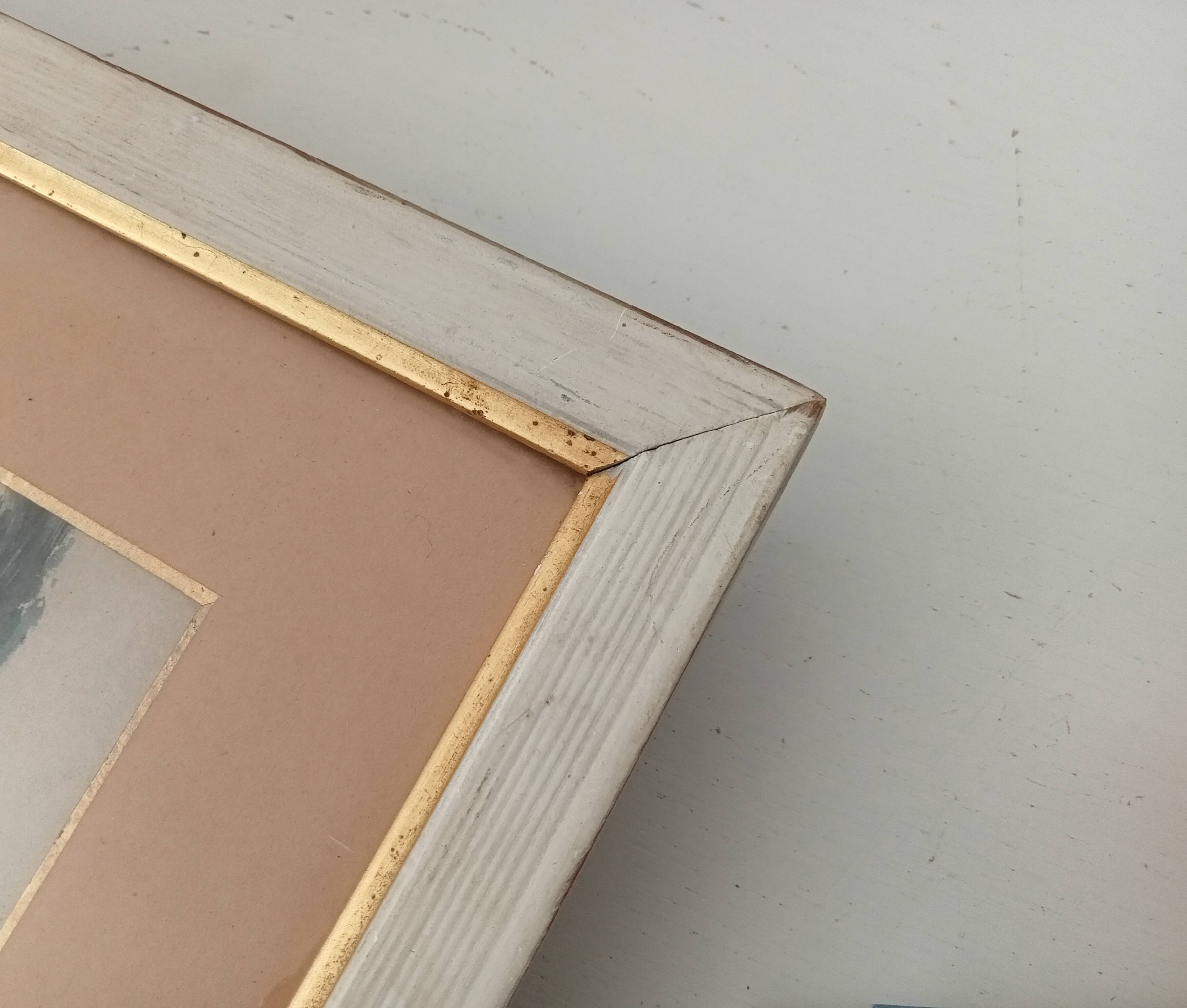 Antique Watercolor Painting Signed J.Richter "Marne a Gournay"