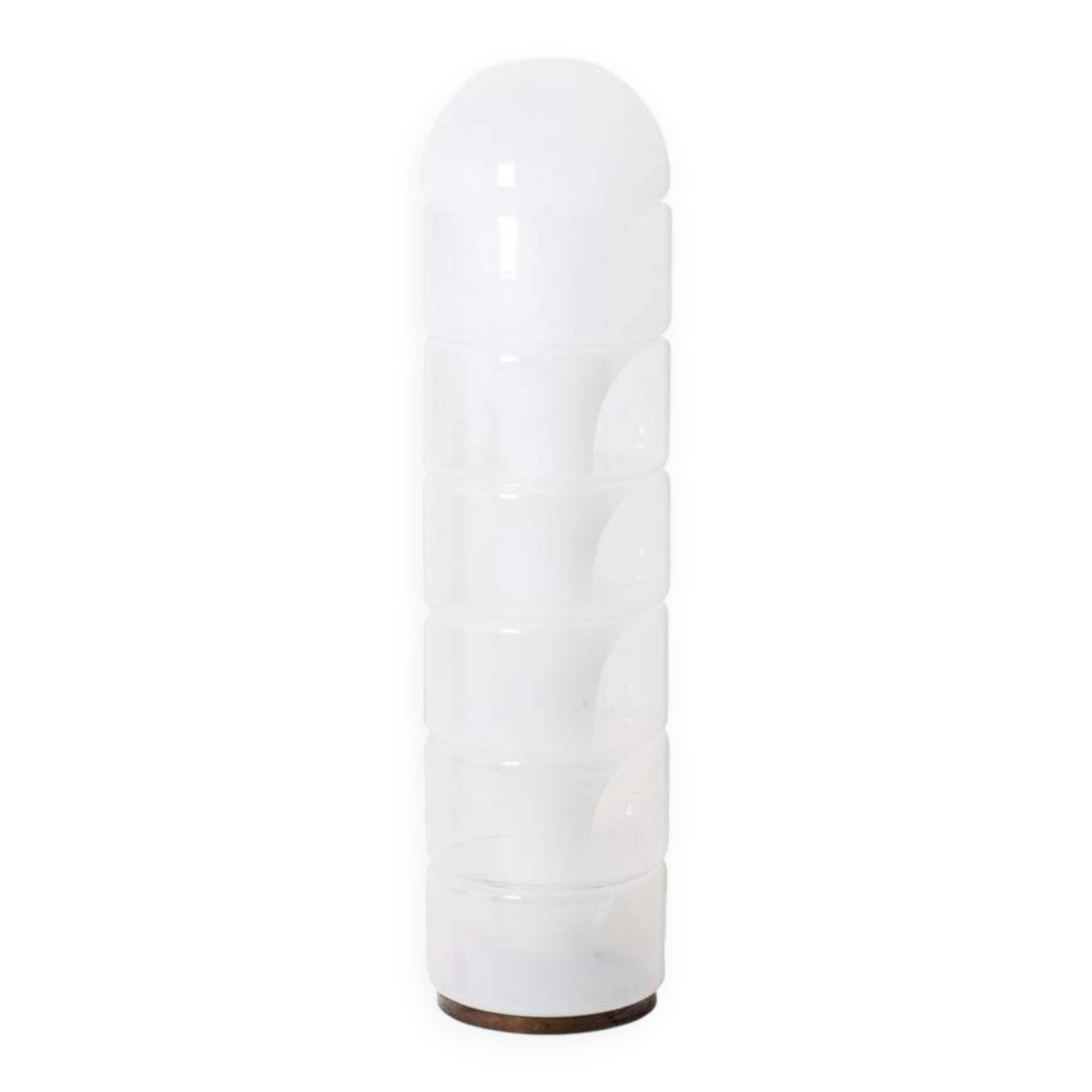 Carlo Nason. "Column" floor lamp in opalescent glass. 1970s/80s.