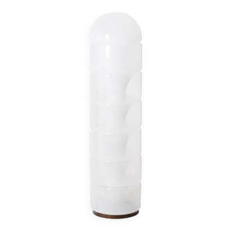 Carlo Nason. "Column" floor lamp in opalescent glass. 1970s/80s.