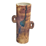 Large glazed stoneware vase, Vintage pottery of La Colombe, Vallauris, 1960s