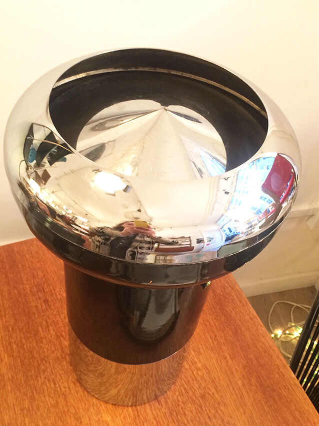 Big ashtray of community in chrome, 1970