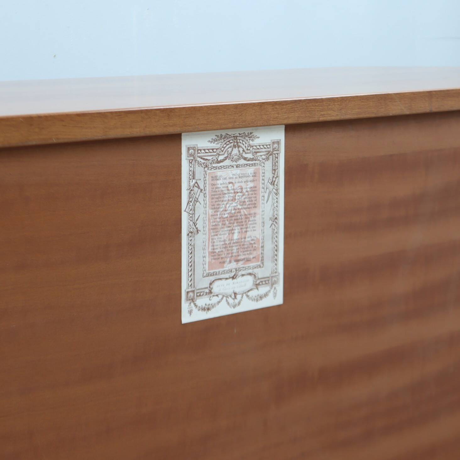 Vintage 1970s Italian solid maxxello walnut sideboard Scarpa, Michelucci st