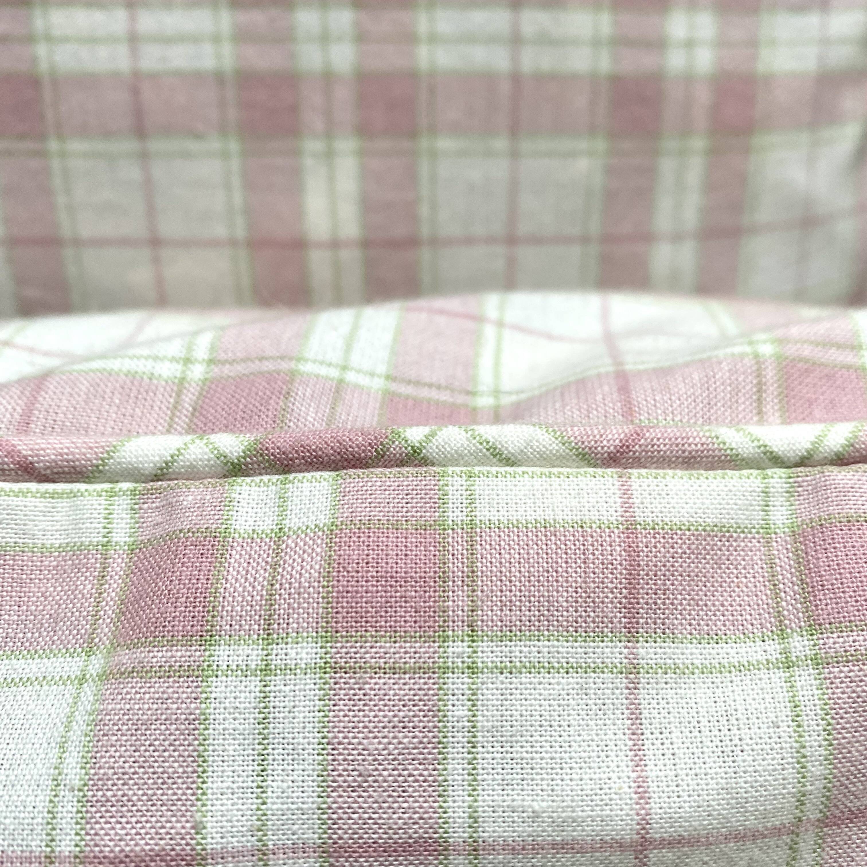 Vintage plaid cushions Laura Ashley