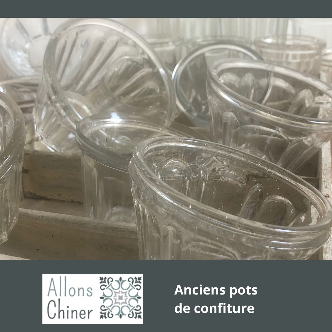 Old jam jar - diameter 12 cm