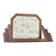 Art Deco pivoting mirror in solid wood from the 1930s.