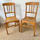 Paire de chaise bistrot Stella France vintage années 50