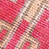 3x10 Pink & Red Tribal Vintage Runner Rug, 80x306Cm