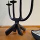 Brutalist wrought iron candlestick, 1960s