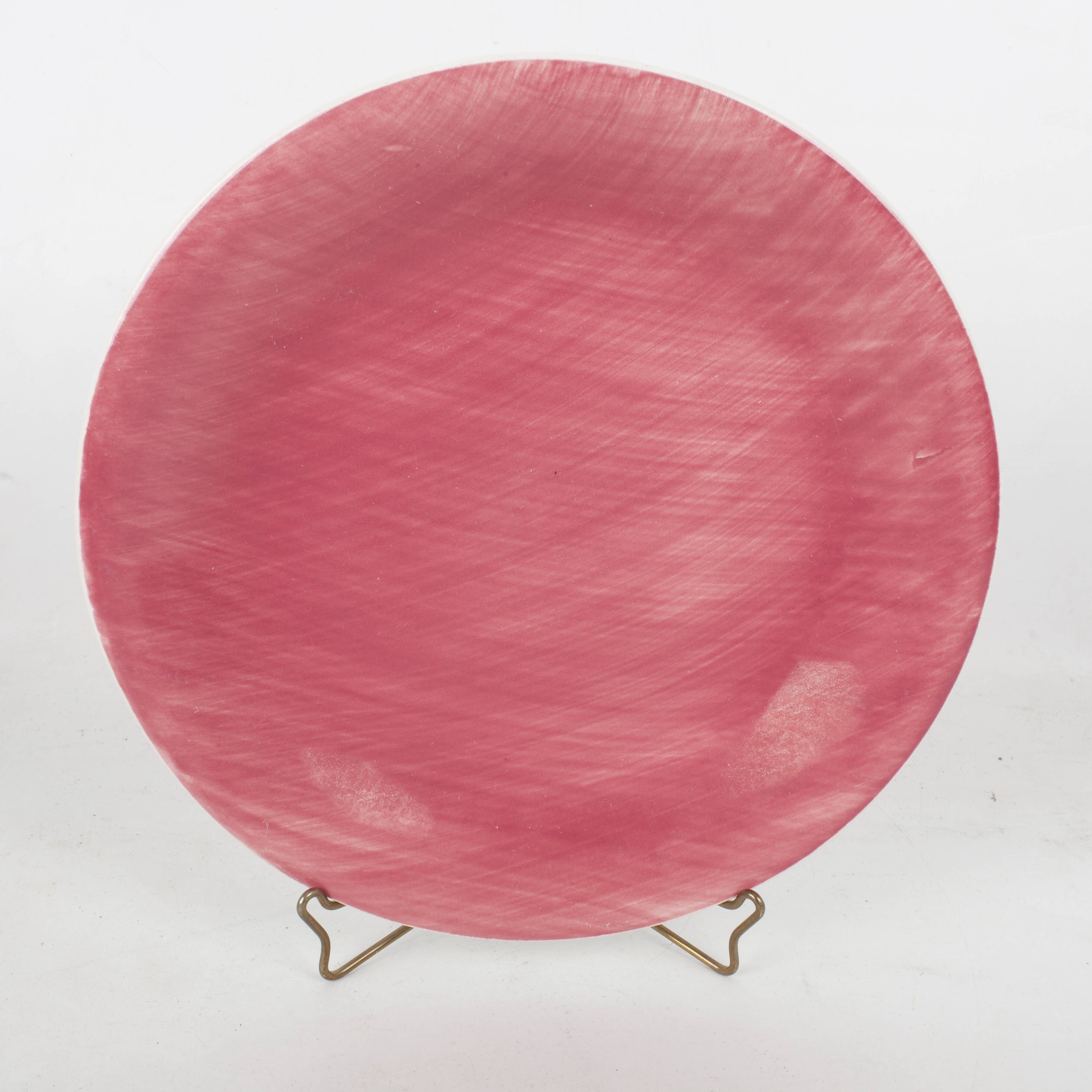 Set of 6 dishes earthenware of salins, france, collection mistral