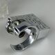 1960s/70s Wall Lamp in Glass & Chrome, Brutalist German Design