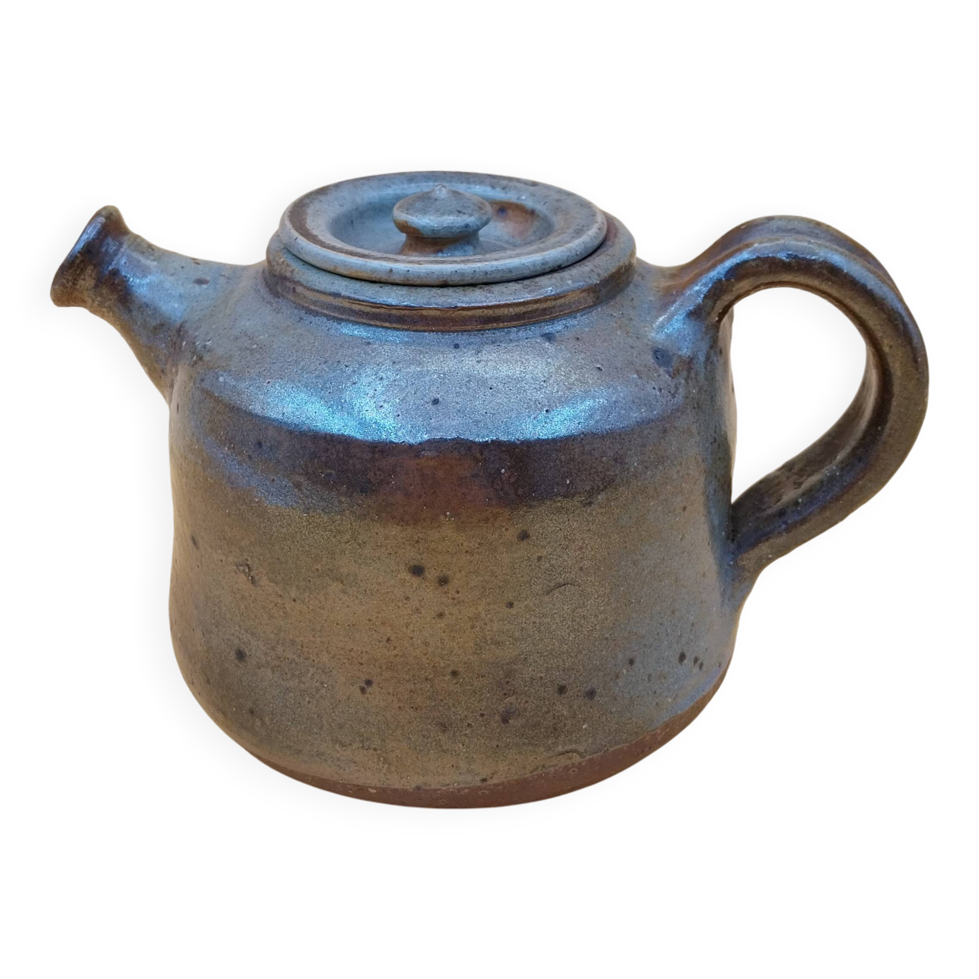 Ceramic stoneware teapot signed Francis Leloup