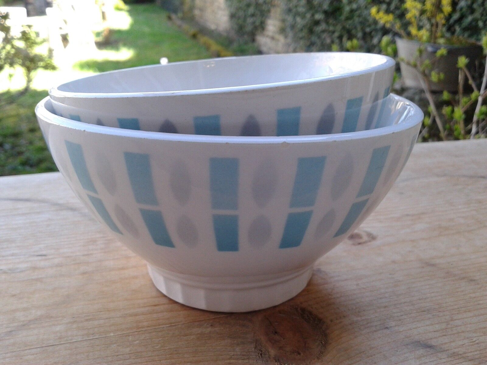 2 Badonviller earthenware bowls