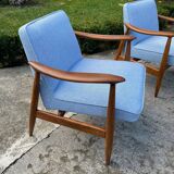 Armchairs model Gfm 87 type 300 203 by Juliusz Kędziorek For Gfm, 1960s, Set of 2