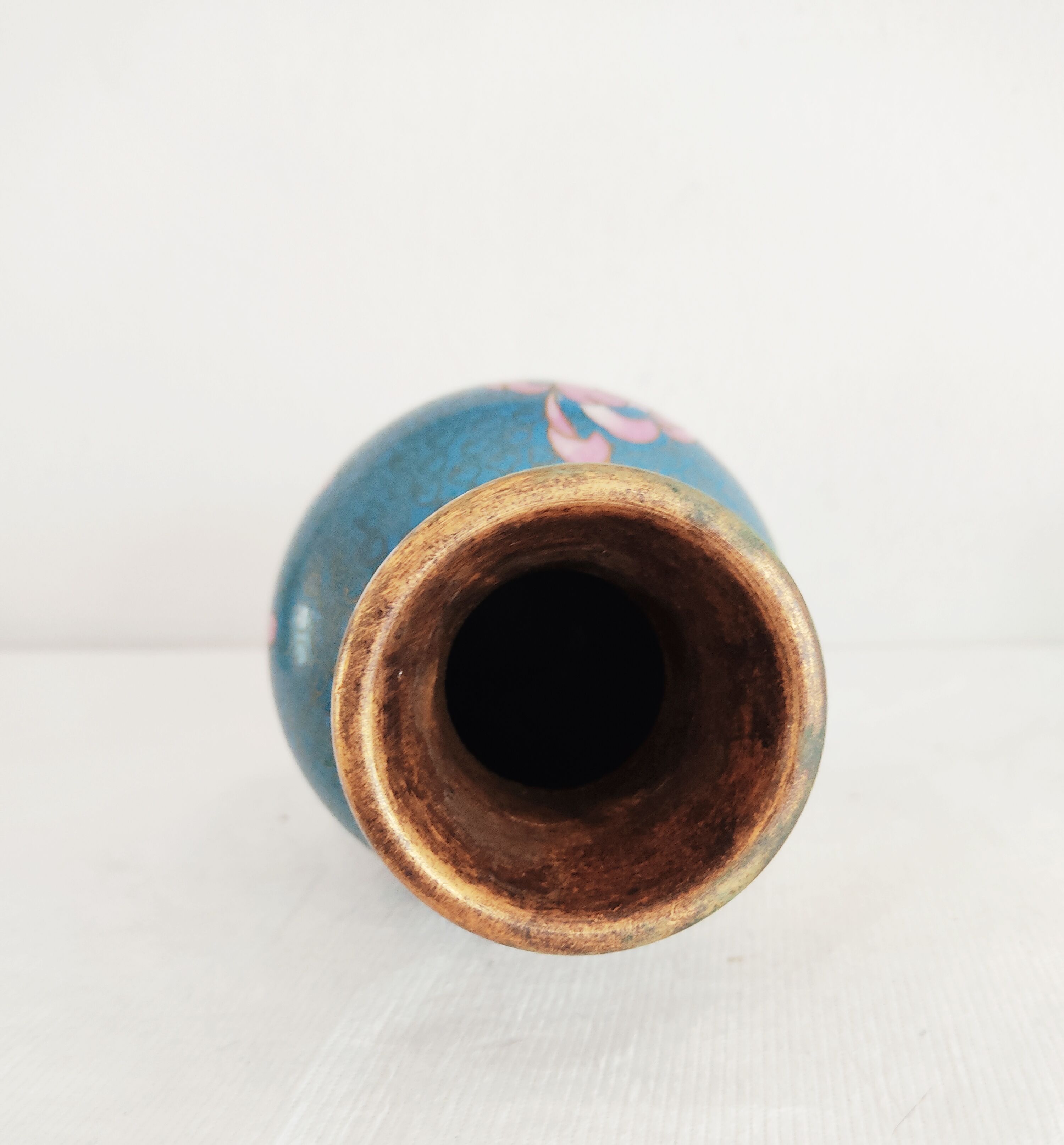 China 15 cm partitioned enamel vase