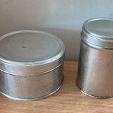 Set of 2 small aluminum boxes