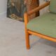 Green 2-seater sofa bench, Eastern Europe