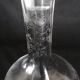 9 crystal white wine glasses from St. Louis model Cléo and their decanter.