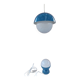 Blue and white suspension