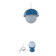 Blue and white suspension