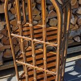 Rattan shelf bookcase