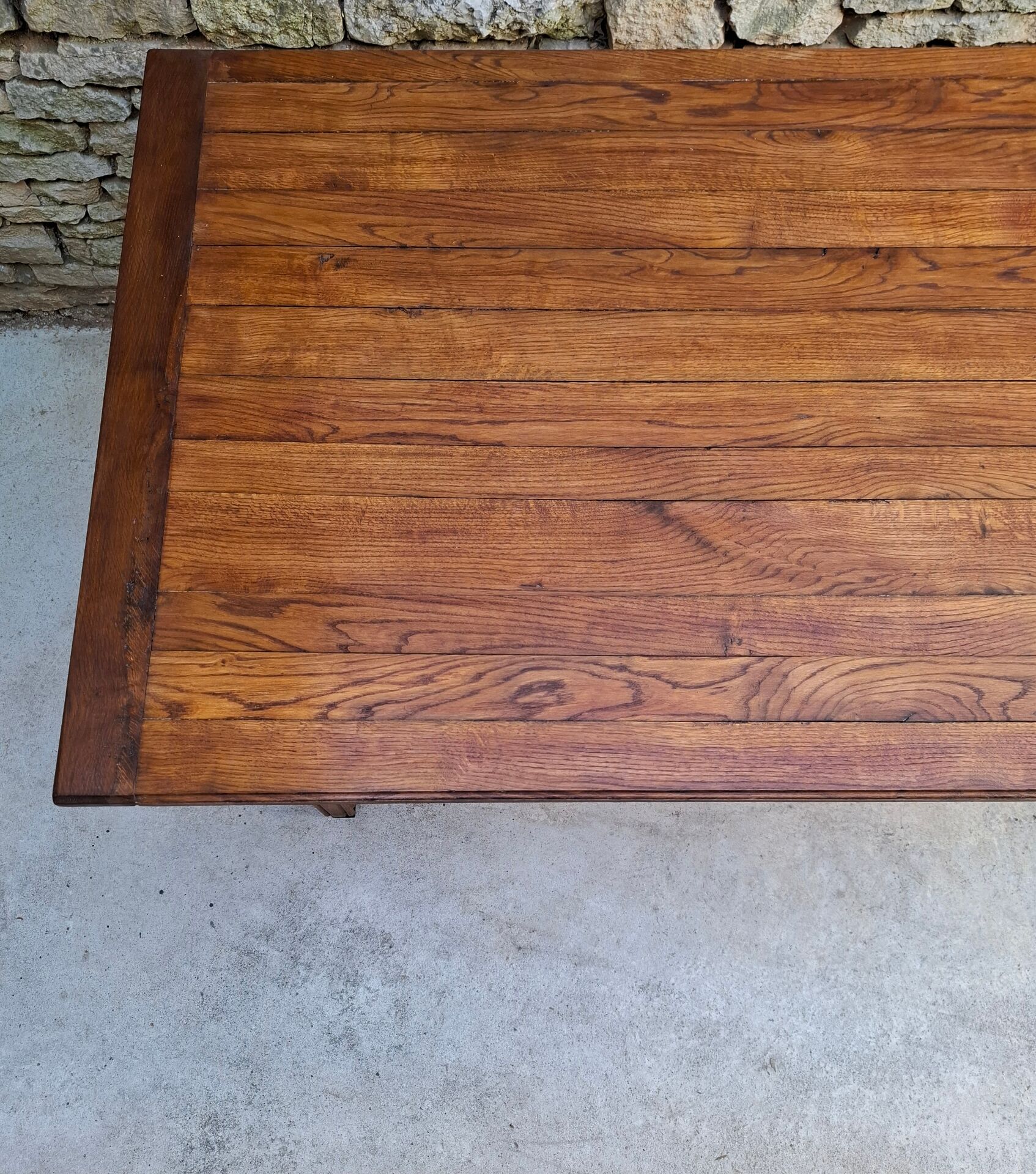 Table de ferme en chêne, 176 x 99 cm