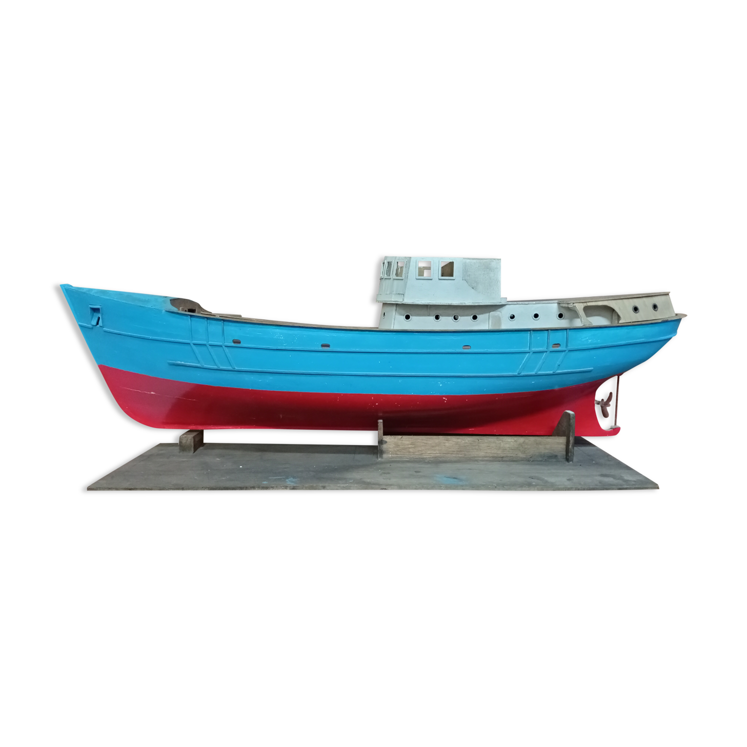 Model of a fishing boat