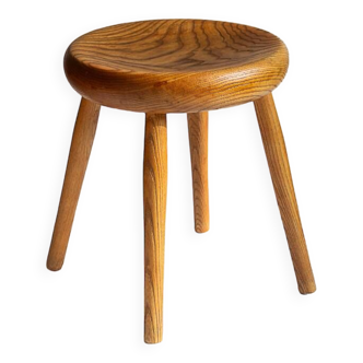 Shepherd type stool in blond wood, 1960s