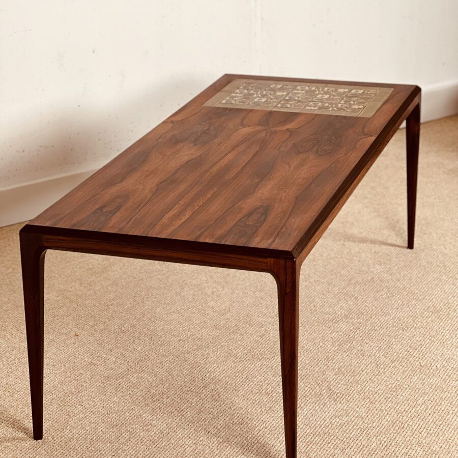 Table basse danoise par Johannes Andersen pour CFC en palissandre