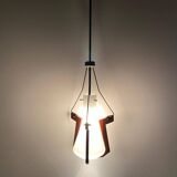 Midcentury Modern Stilnovo Rosewood Pendant, Italy 1950