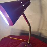 1960s fuchsia flexible desk lamp ok, 30x23 very pretty