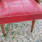 Paire de fauteuils anciens vintage  pieds compas