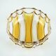 Pressed glass platter by Walther-Glas, geometric pattern, Germany, 1970s