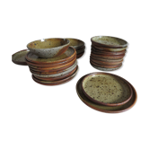 Set of polished sandstone plates (by a ceramic potter)