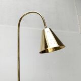 Mid-century brass floor lamp by Jacques Adnet for Valenti, Spain, 1960s.