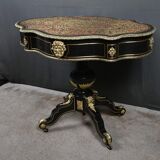 Boulle marquetry violin-shaped table, Napoleon III period – Mid 19th century