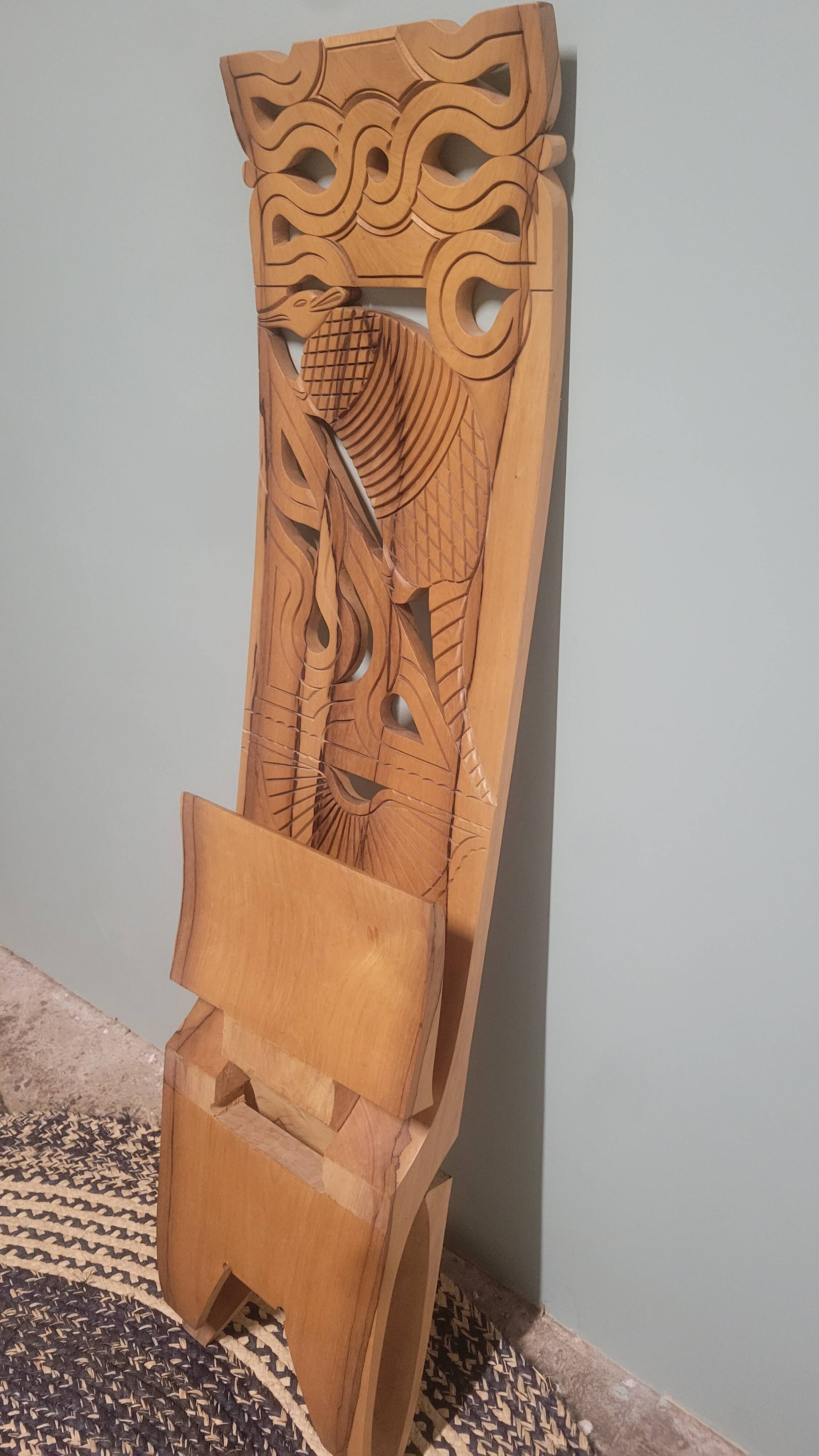 Large wooden chair