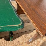 2 vintage wooden bar stools