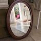 Miroir ovale vintage de style scandinave années 80/90